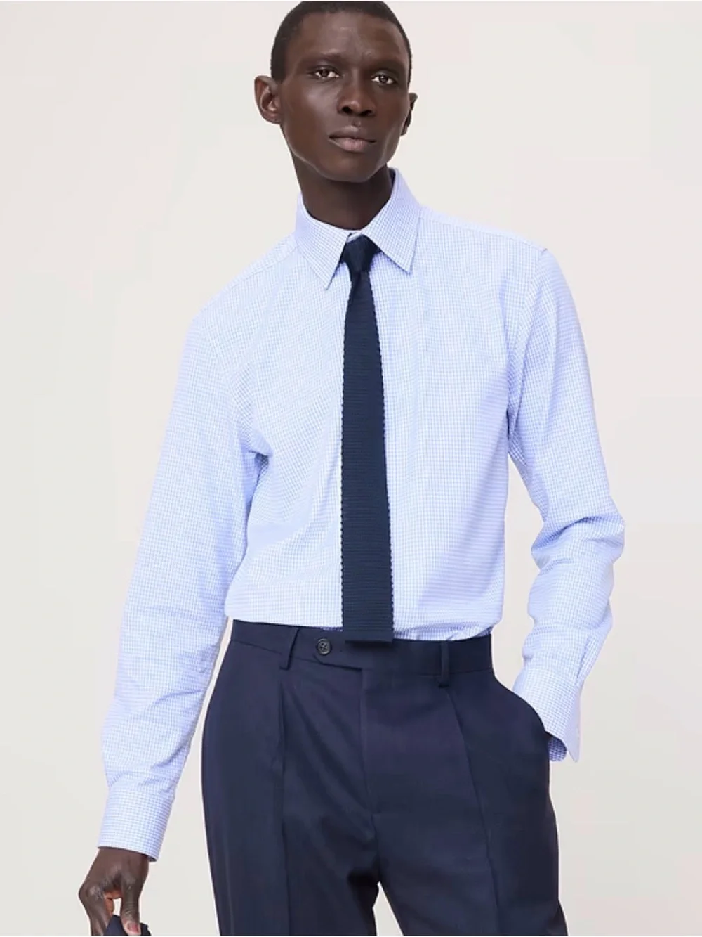 Banana Republic Light Blue Slim Fit Dress Shirt